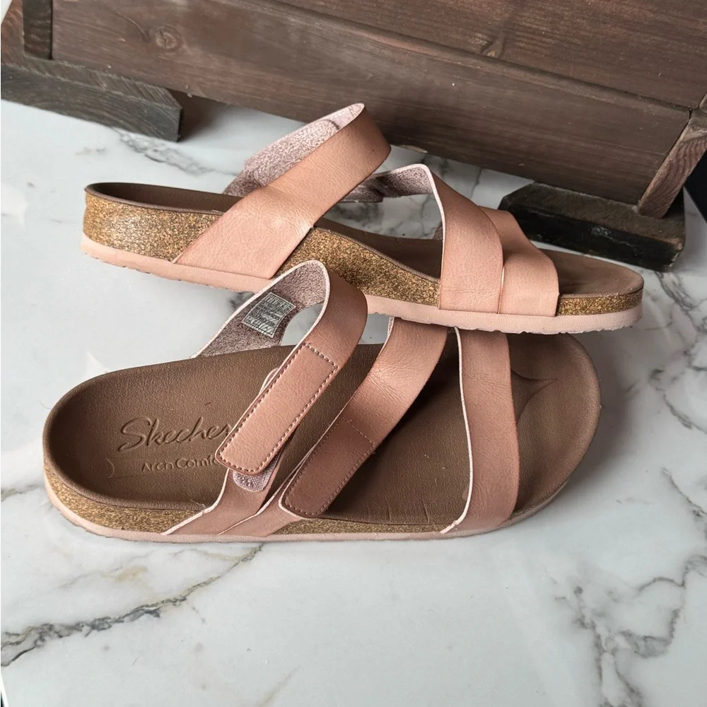 Skechers Arch Comfort strappy sandals for women (nude pink)- Size 9 - Picture 2 of 9